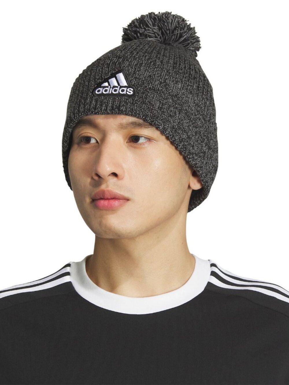 Men's adidas Recon 4 Pompom Beanie Color: Black